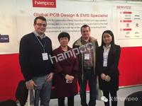 Infineon representatives visited Hampoo booth.